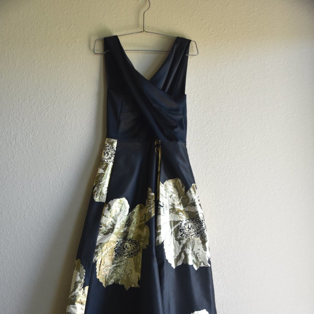 Black and Gold Prom Dress